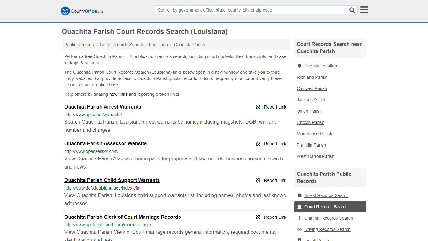 Court Records Search - Ouachita Parish, LA (Adoptions ...