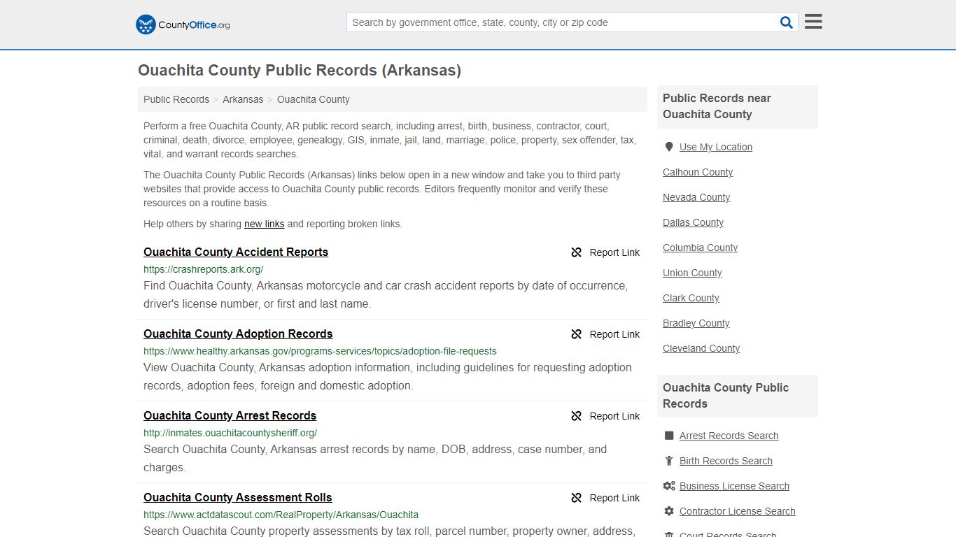 Public Records - Ouachita County, AR (Business, Criminal ...